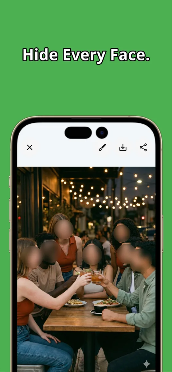 MozFace hiding every face in a group photo