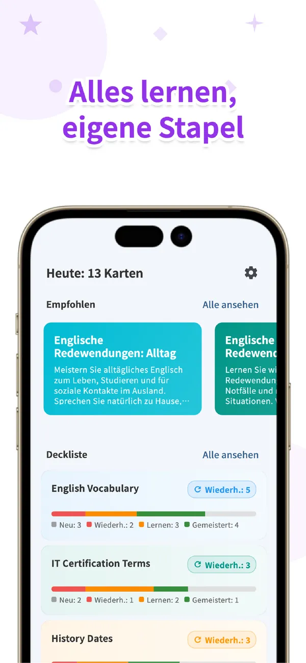 Flips Fortschritt Tag für Tag verfolgen