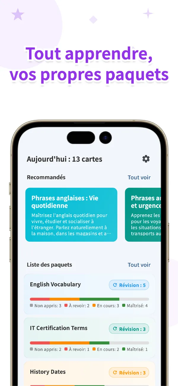Flips Suivez vos progrès chaque jour