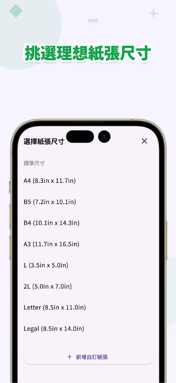 Perfect Print: 選擇合適的紙張尺寸