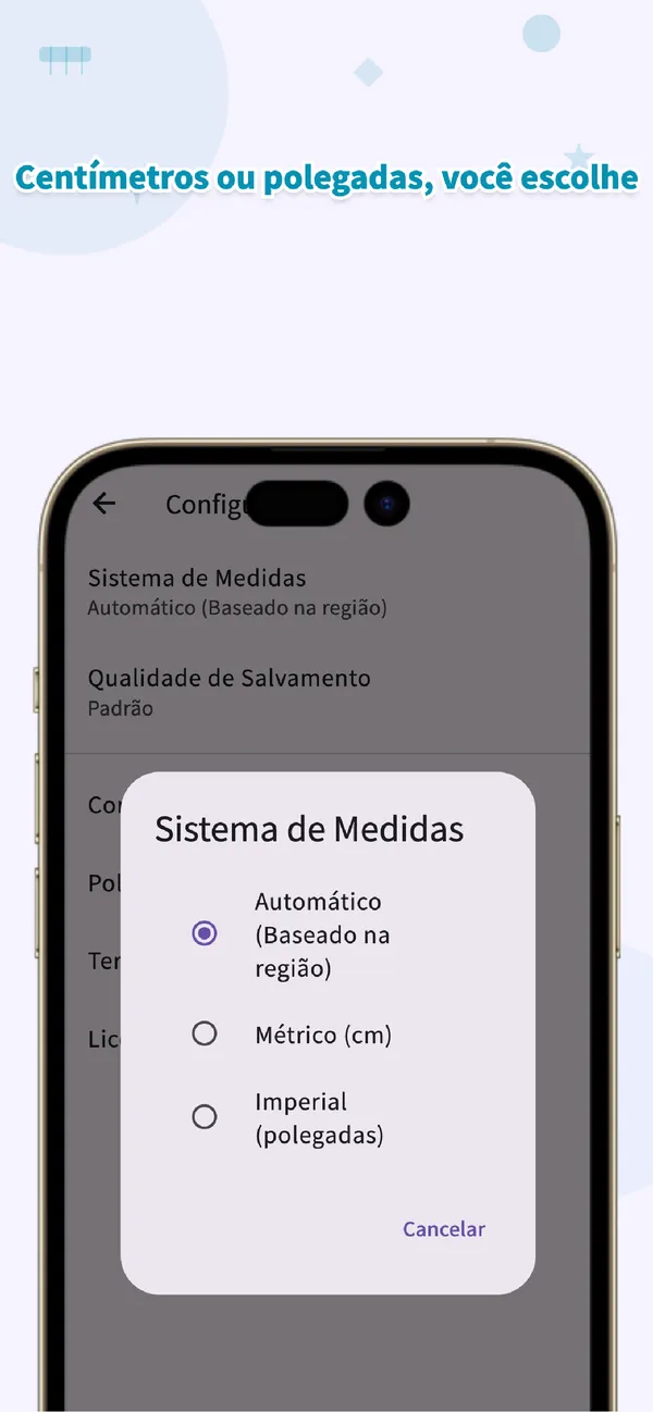 PitaPuri: Centímetros ou polegadas, você escolhe