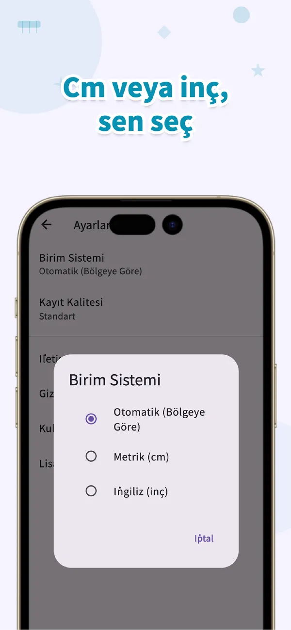 PitaPuri: Cm veya inç, siz seçin