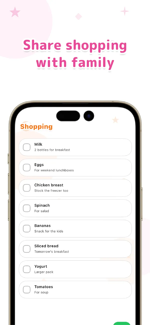 Otto! Share the shopping list, too