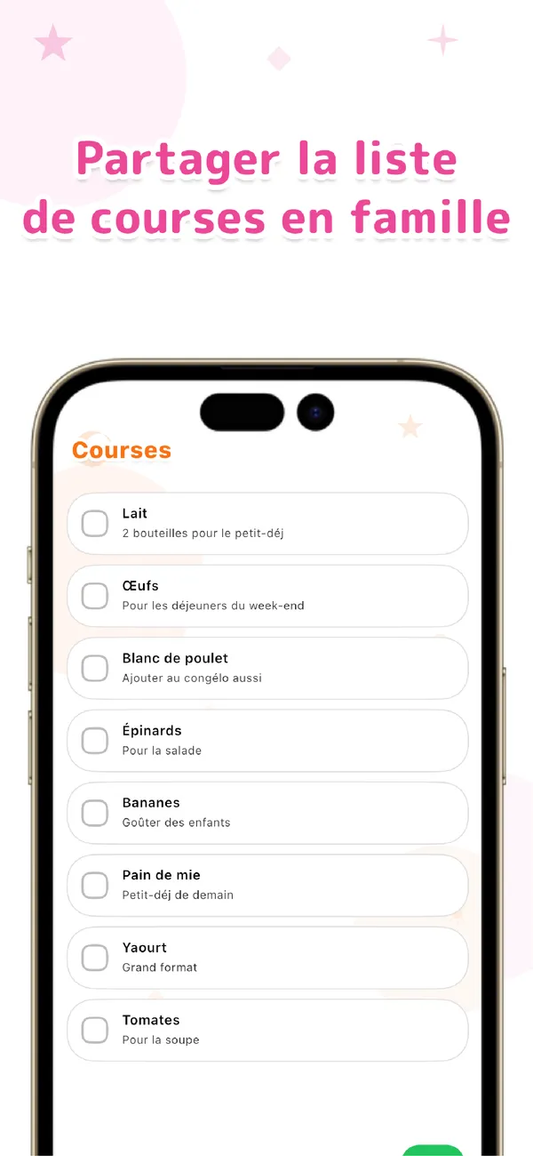 Otto! Une liste de courses partagée en famille