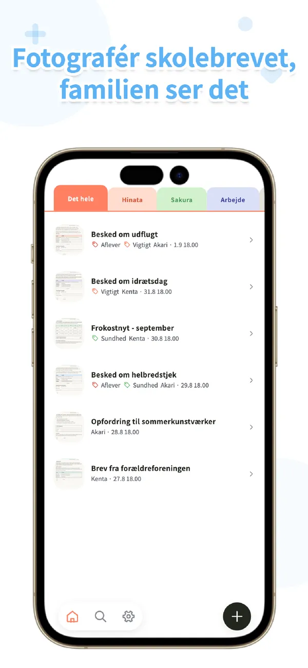 OurPost - Skolebreve - Billede, familien ser det (1/4)