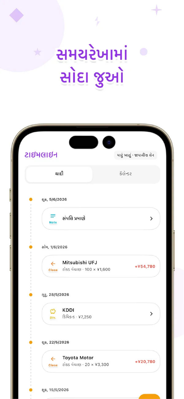 LiteFolio - શેર અને ડિવિડન્ડ - હોલ્ડિંગ, નફો-નુકસાન, વહેંચણી (2/4)