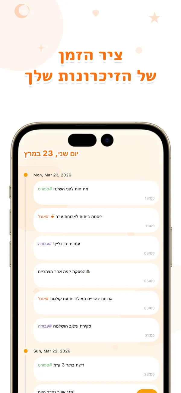 OneTapLog - יומן הרגלים ופתקים - מחברת רגשות, מיינדפולנס וריכוז (2/4)