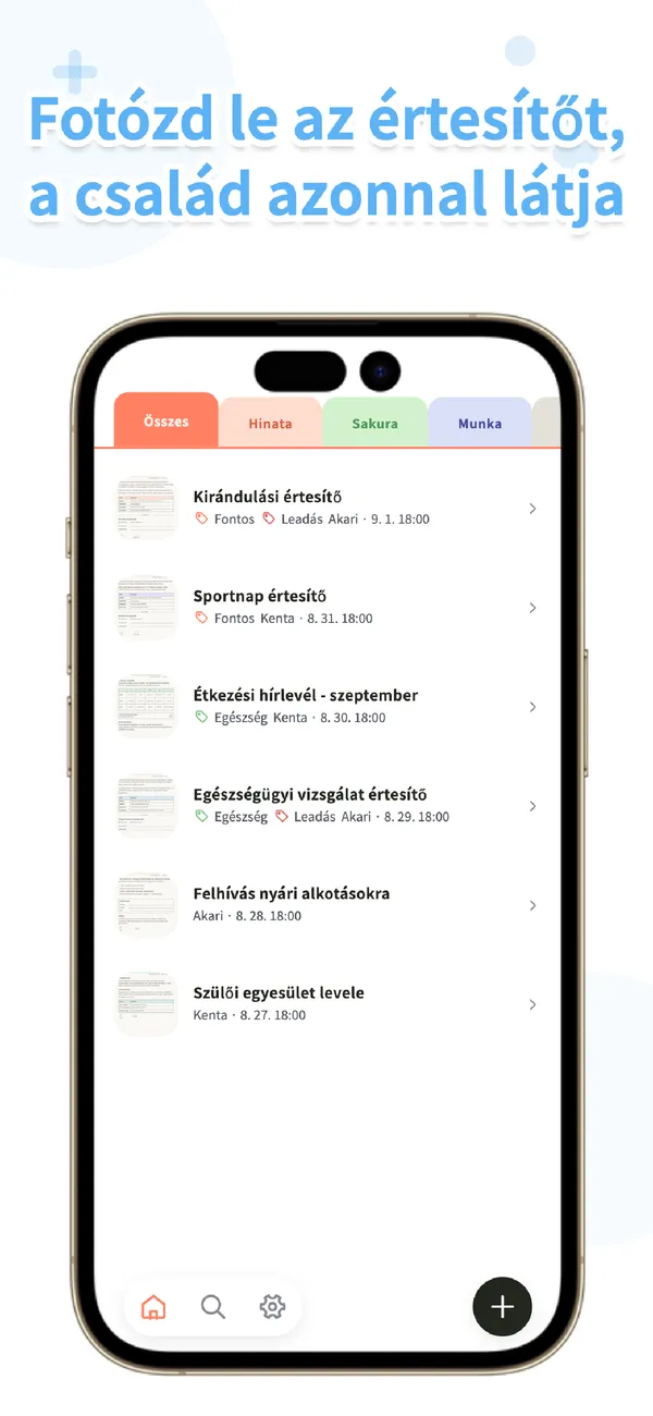 OurPost - Iskolai papírok - Fotózd, a család azonnal látja (1/4)