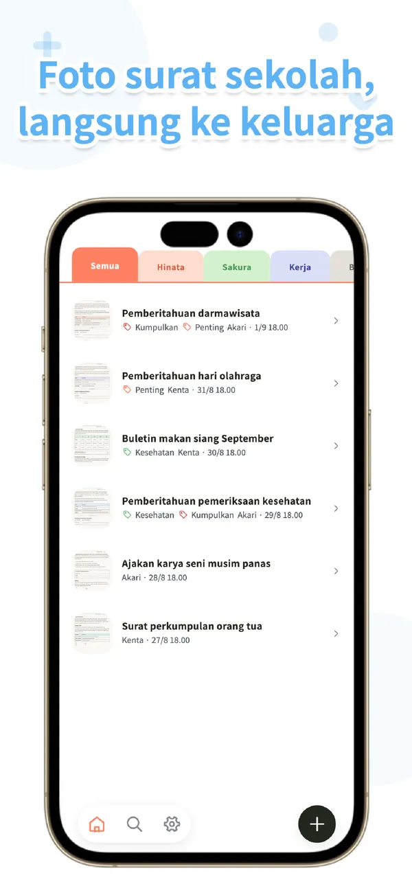OurPost - Surat Sekolah - Foto, langsung ke keluarga (1/4)