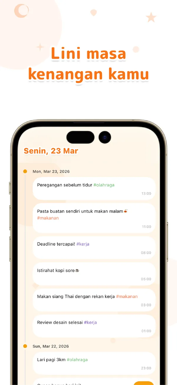 OneTapLog - Jurnal 1 detik - Habit harian dalam 1 ketukan (2/4)