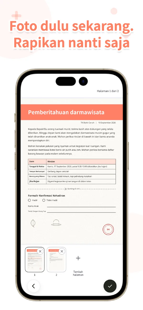 OurPost - Surat Sekolah - Foto, langsung ke keluarga (2/4)