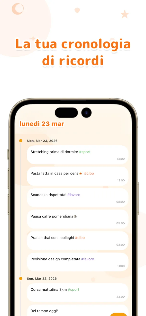 OneTapLog - Diario, Abitudini - Journal in 1 secondo con #tag (2/4)