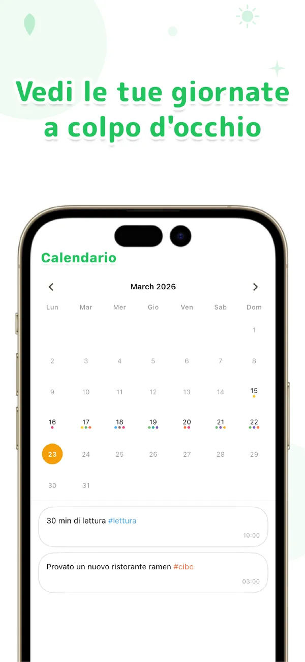 OneTapLog - Diario, Abitudini - Journal in 1 secondo con #tag (3/4)