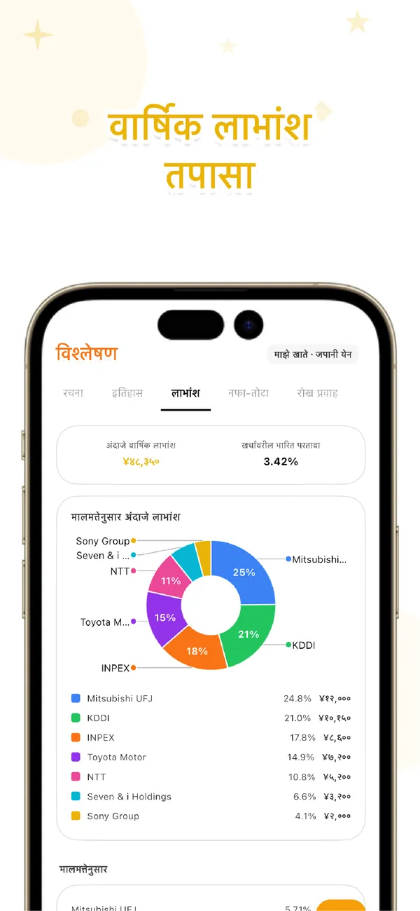 LiteFolio - शेअर्स व लाभांश - होल्डिंग्स, नफा-तोटा व वाटप (4/4)