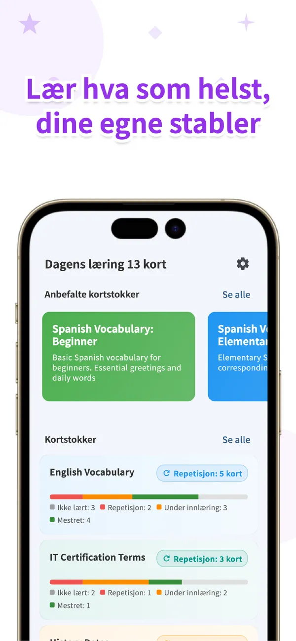 Flips - Smarte Flashcards - Flashcards & Smart Repetisjon (3/4)