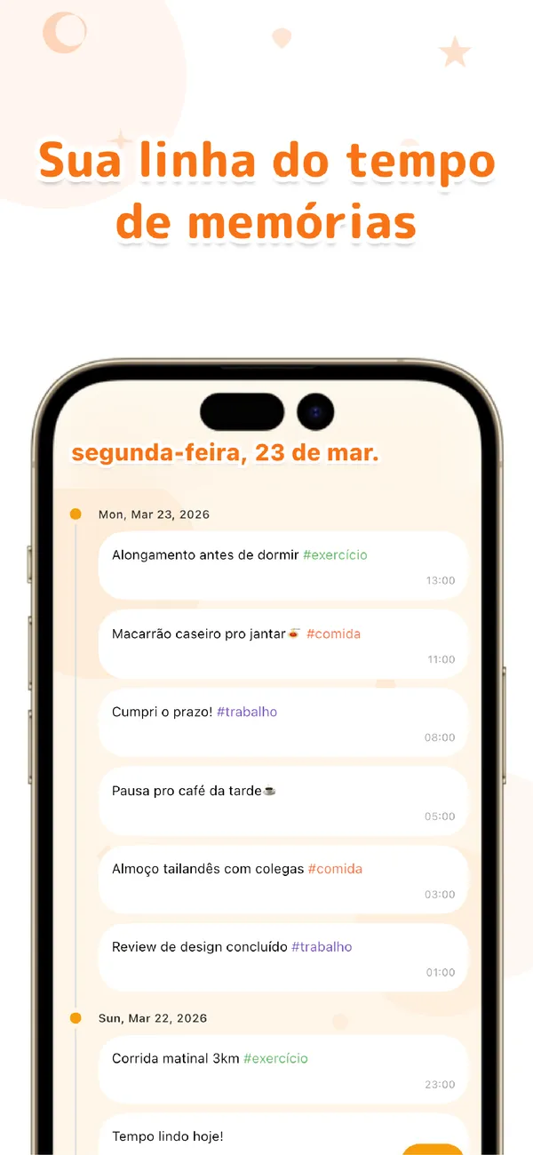 OneTapLog - Diário, Memo, Tag - Hábitos e journal em 1 segundo (2/4)
