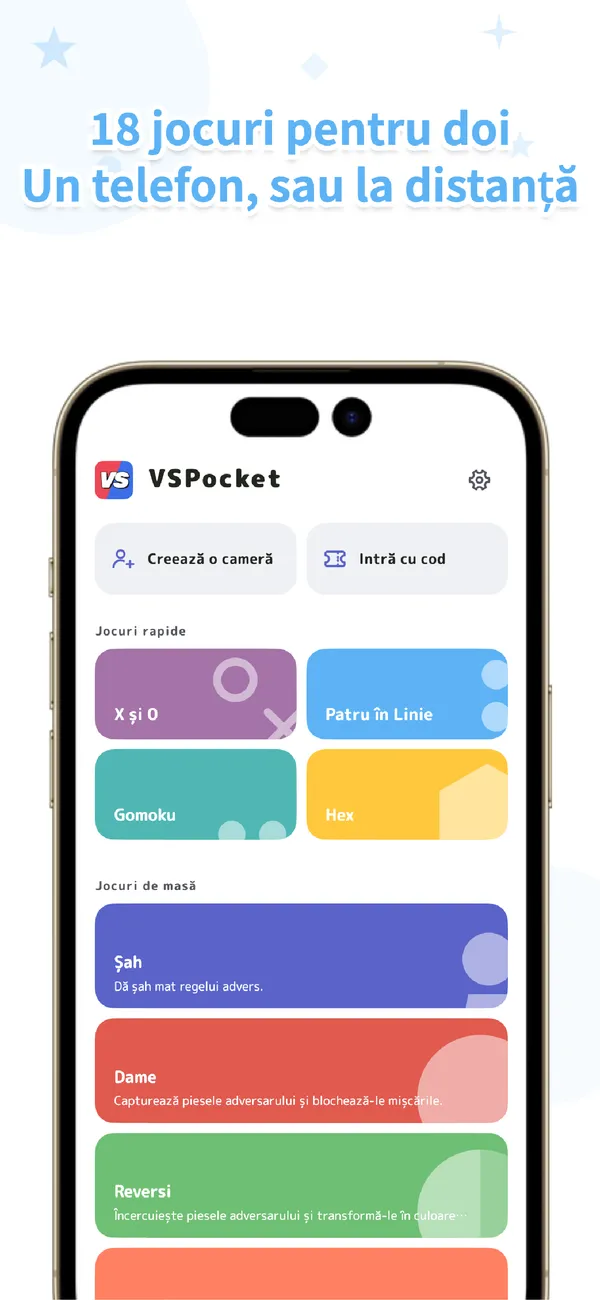 VSPocket: jocuri pentru 2 - Local, cu IA sau online (1/4)