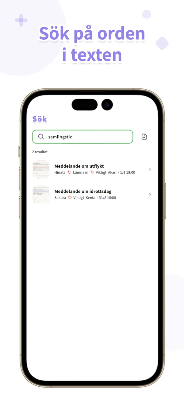 OurPost - Lappar från skolan - Fota, familjen ser direkt (3/4)