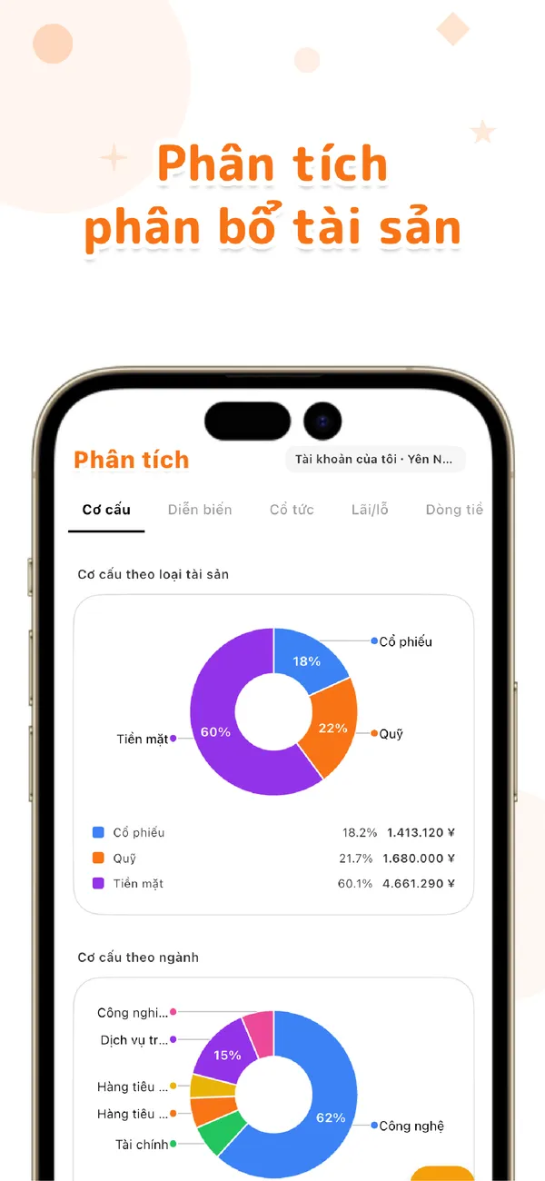 LiteFolio - Cổ phiếu & cổ tức - Nắm giữ, lãi lỗ, phân bổ (3/4)